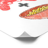 Ik hou van Ramen en gamen, grappige retro noedels Poster (Hoek)
