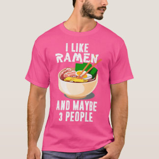 Ik hou van Ramen en misschien 3 mensen, ik hou van T-shirt