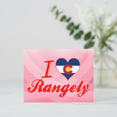 Ik hou van Rangely, Colorado Briefkaart (Staand voorkant)