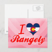 Ik hou van Rangely, Colorado Briefkaart (Voorkant / Achterkant)