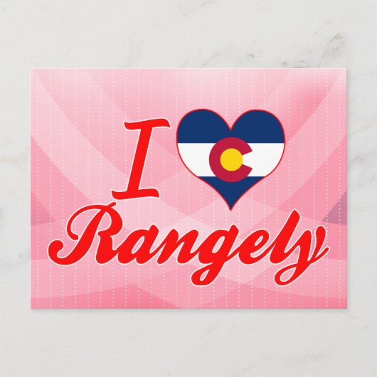 Ik hou van Rangely, Colorado Briefkaart (Voorkant)