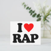 IK HOU VAN RAP BRIEFKAART (Staand voorkant)