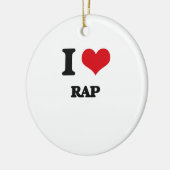 Ik hou van RAP Keramisch Ornament (Links)