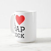Ik hou van rap rock koffiemok (Voorkant links)
