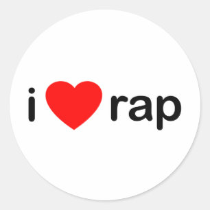 Ik hou van Rap Ronde Sticker