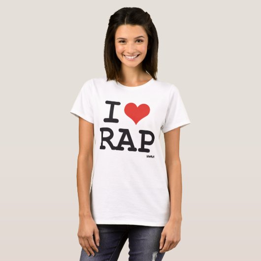 Ik hou van Rap T-shirt (Voorkant volledig)