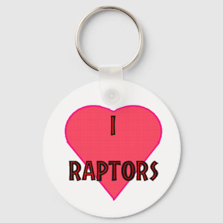 Ik hou van raptors Sleutelhanger