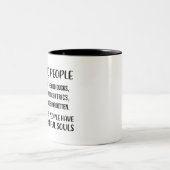 Ik hou van rare mensen. De zwarte schapen, de onev Tweekleurige Koffiemok (Center)