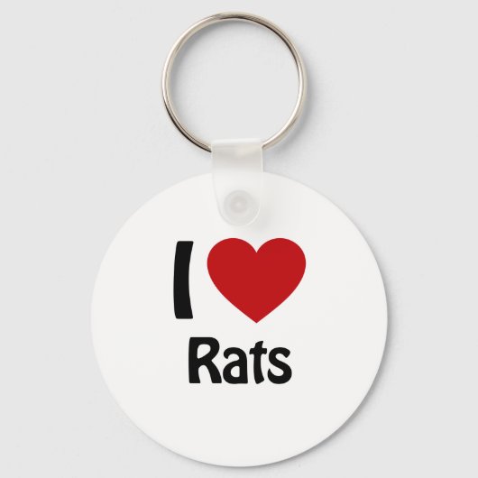 Ik hou van Rats Sleutelhanger (Voorkant)