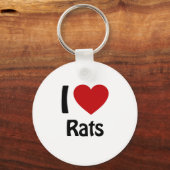 Ik hou van Rats Sleutelhanger (Voorkant)