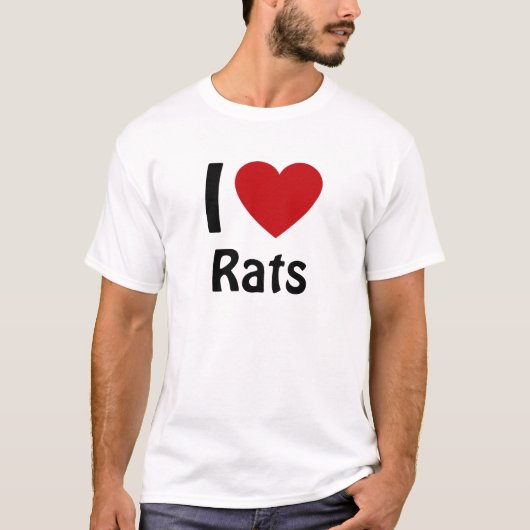 Ik hou van Rats T-shirt (Voorkant)