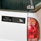 Ik hou van RATTEN! - bumpersticker over ratten (Op Truck)