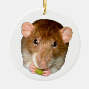 Ik hou van ratten die honger hebben keramisch ornament