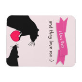 Ik hou van ratten en ze houden van mij magneet (Horizontaal)