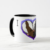 Ik hou van ratten! Mok: Gedekte ratten Mok (Voorkant links)