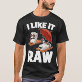 Ik hou van rauwe sushi t-shirt (Voorkant)