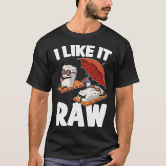 Ik hou van rauwe sushi t-shirt