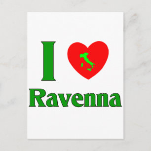 Ik hou van Ravenna Italië Briefkaart