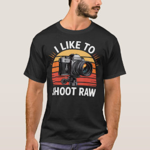 Ik Hou Van Raw Camera Design Fotograferen T-shirt