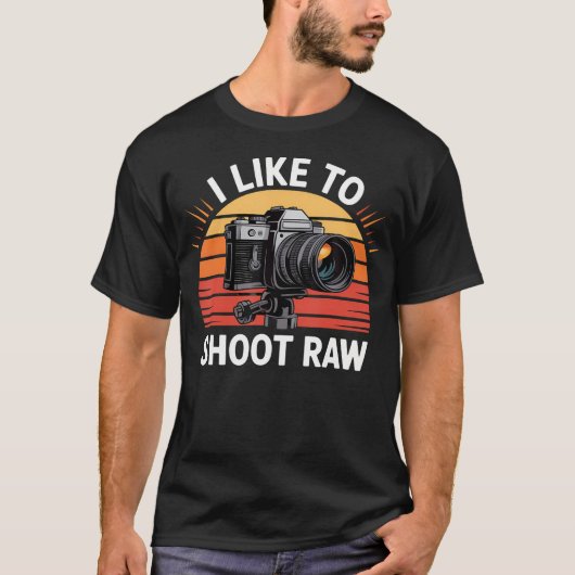 Ik Hou Van Raw Camera Design Fotograferen T-shirt (Voorkant)