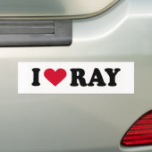 IK HOU VAN RAY BUMPERSTICKER (Op auto)
