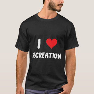 Ik hou van recreatie - Hart Outdoor sportieve acti T-shirt