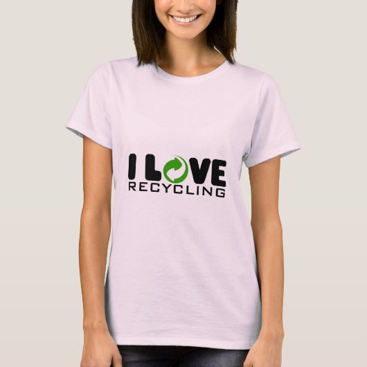 Ik hou van recycling | T-shirt (Voorkant)