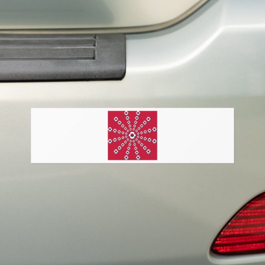 Ik hou van Red Bumpersticker (Op auto)