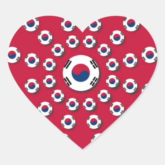 Ik hou van Red Hart Sticker (Voorkant)