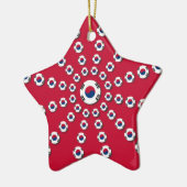 Ik hou van Red Keramisch Ornament (Links)