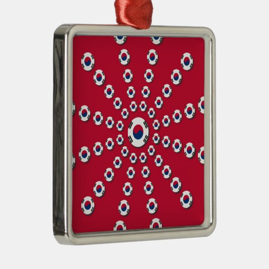 Ik hou van Red Metalen Ornament (Rechts)