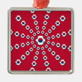 Ik hou van Red Metalen Ornament (Voorkant)