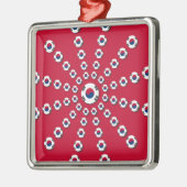 Ik hou van Red Metalen Ornament (Links)