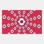 Ik hou van Red Rechthoekige Sticker (Voorkant)