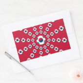 Ik hou van Red Rechthoekige Sticker (Envelop)