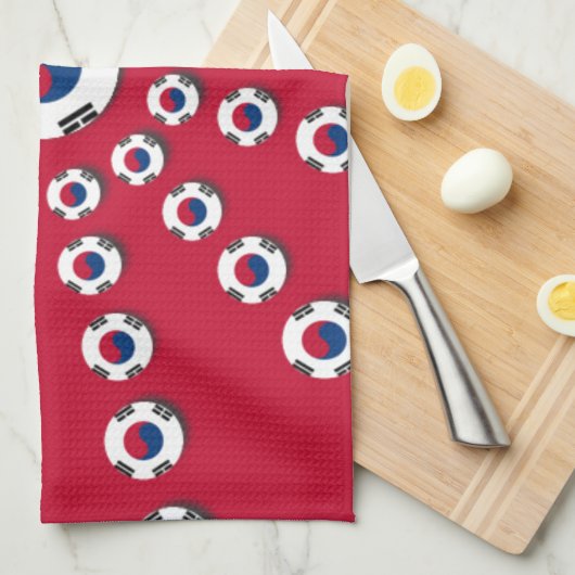 Ik hou van Red Theedoek (Quarter Fold)