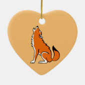 Ik hou van Red WOLVES - Dierenvriend - Wildlife - Keramisch Ornament (Achterkant)