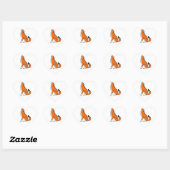 Ik hou van Red WOLVES - Wildlife - Natuur - Hart Sticker (Vel)