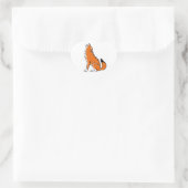 Ik hou van Red WOLVES - Wildlife - Natuur - Hart Sticker (Tas)