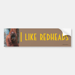 Ik hou van Redheadkosten - Wildleven Bumpersticker