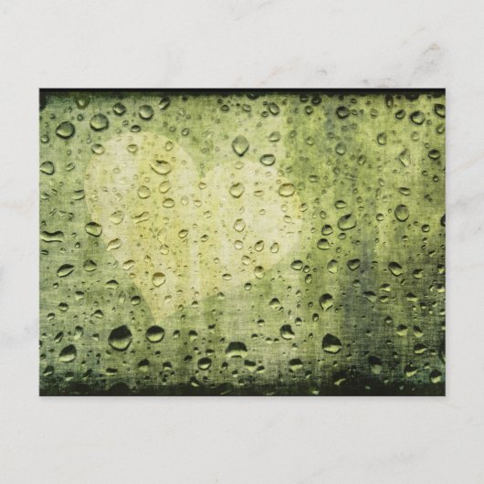 ik hou van regen briefkaart (Voorkant)