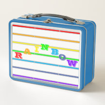 Ik hou van regenbogen strepen