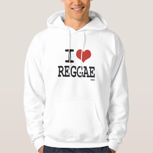 Ik hou van Reggae Hoodie (Voorkant)