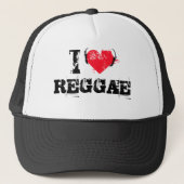 Ik hou van reggae trucker pet (Voorkant)