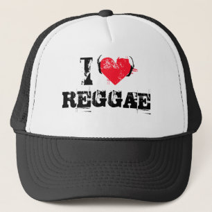 Ik hou van reggae trucker pet