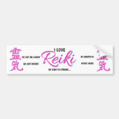 Ik hou van Reiki - auto Bumpersticker (Voorkant)