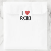 Ik hou van Reiki Ronde Sticker (Tas)