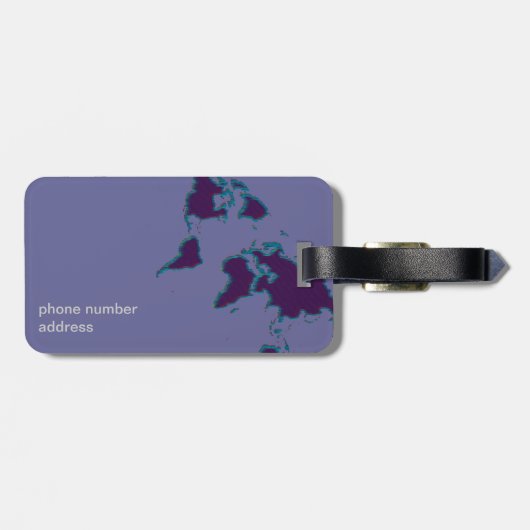 Ik hou van reizen bagagelabel (Achterkant horizontaal)