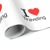 Ik hou van reizen cadeaupapier (Rol Hoek)