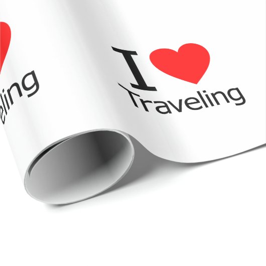 Ik hou van reizen cadeaupapier (Rol Hoek)